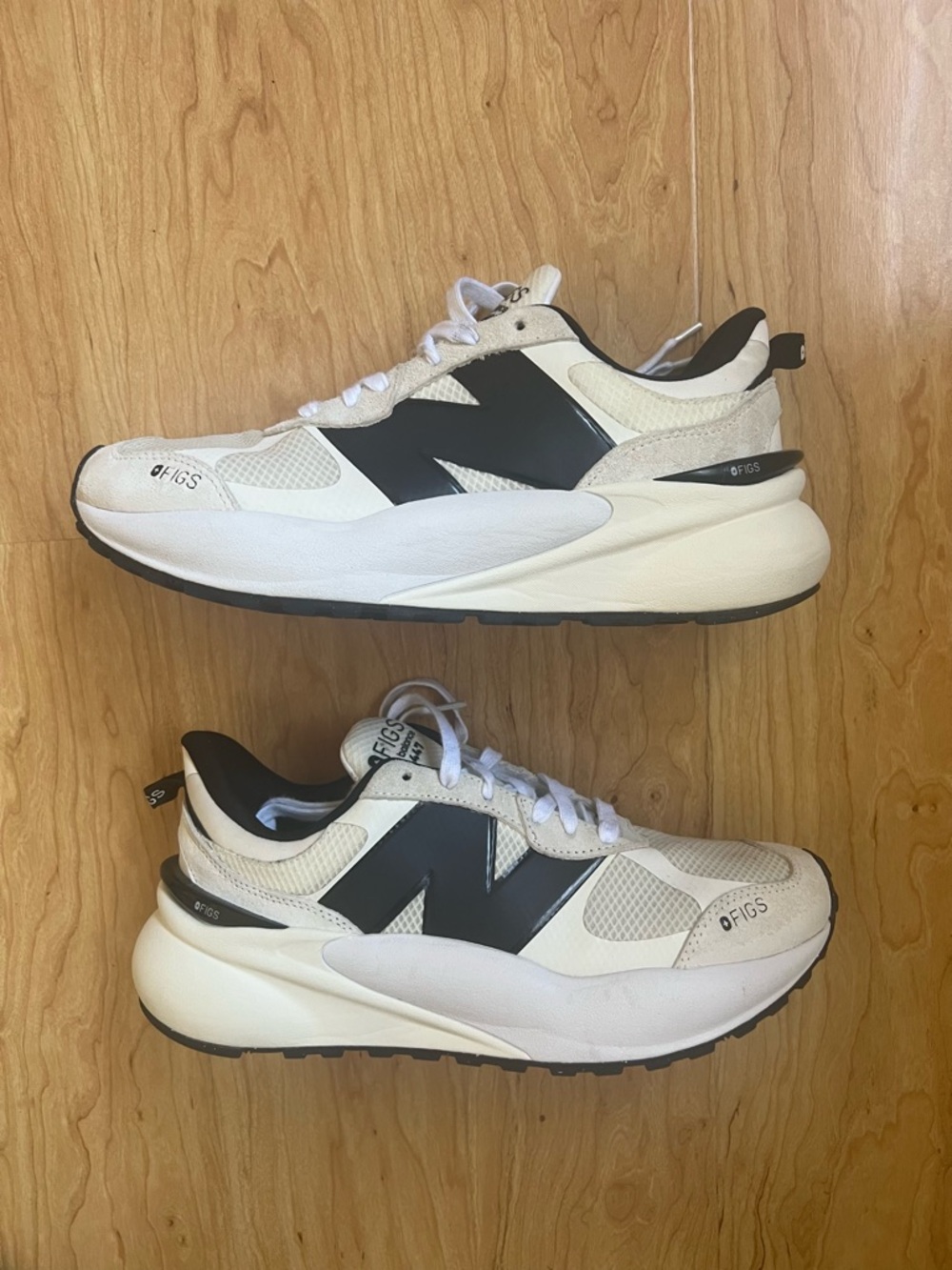 New Balance White and Black FIGS 3447
